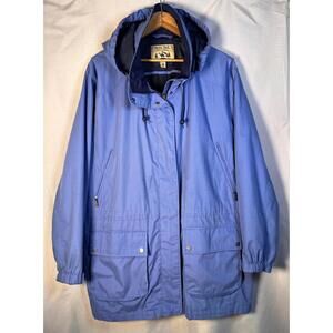 Vintage Pacific Trail Seattle Women's 2X Blue Hooded Lightweight Jacket